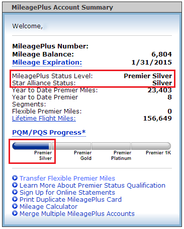 united airlines account mileageplus platinum related status