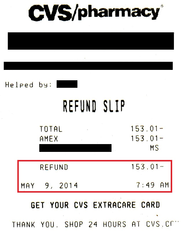 Refund Slip 153.01