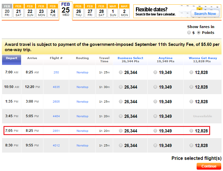 southwest airlines 29 dollar fares