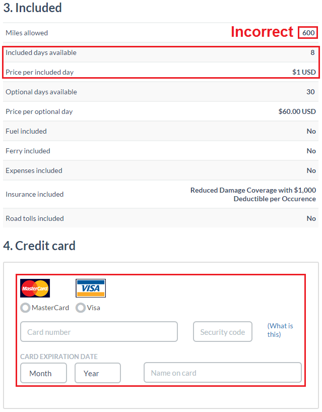 TransferCar Rental Details 2