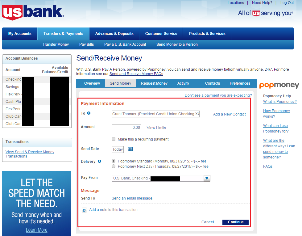 does bank of america show pending direct deposits