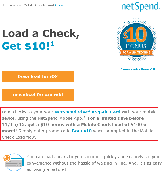 Can one check a NetSpend balance on a mobile phone?