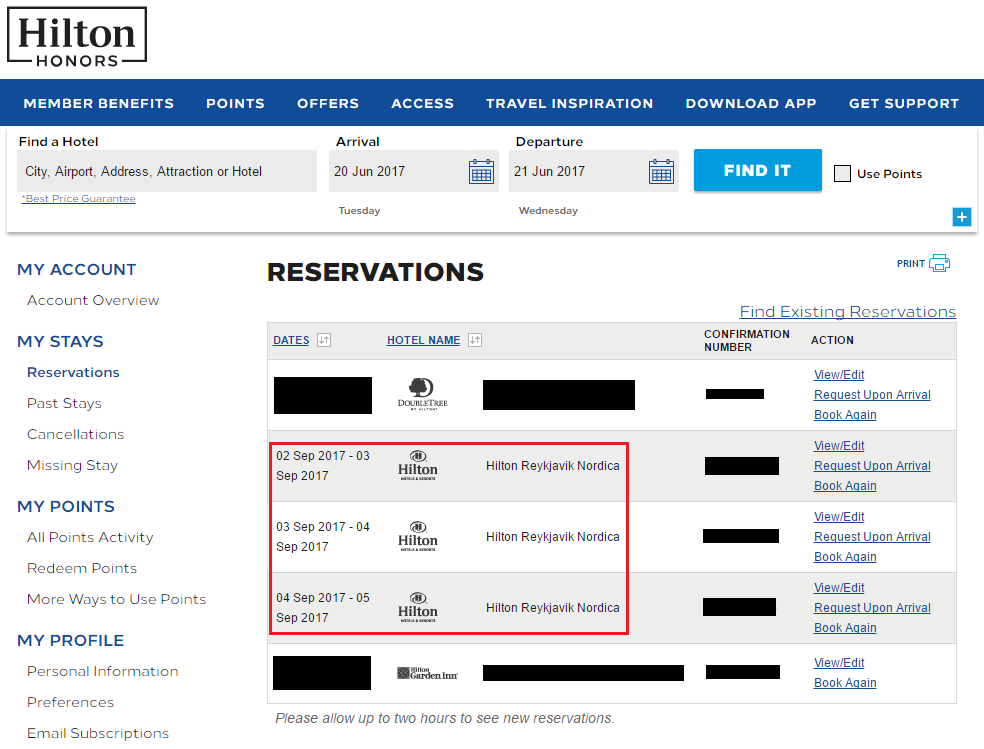 Need To Change Hilton Reservation Call To Keep Same Points Price