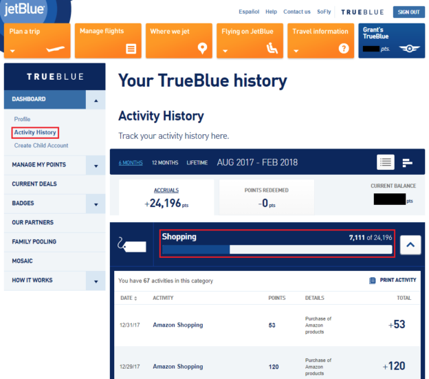 Too Many Jetblue Points From Amazon Shopping Convert Them Into Other