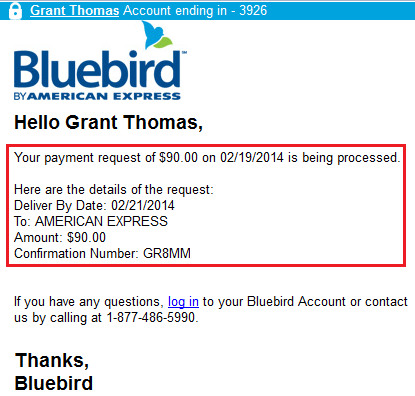 Bluebird Bill Pay Email Travel With Grant Bluebird Bill Pay Email