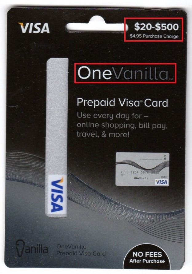 500 One Vanilla Gift Cards from CVS or 200 Visa Gift