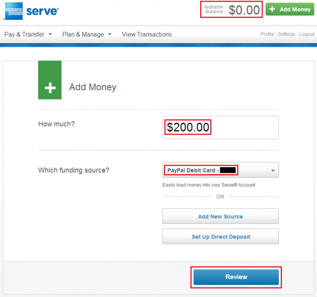 How to Add a Debit Card to Serve