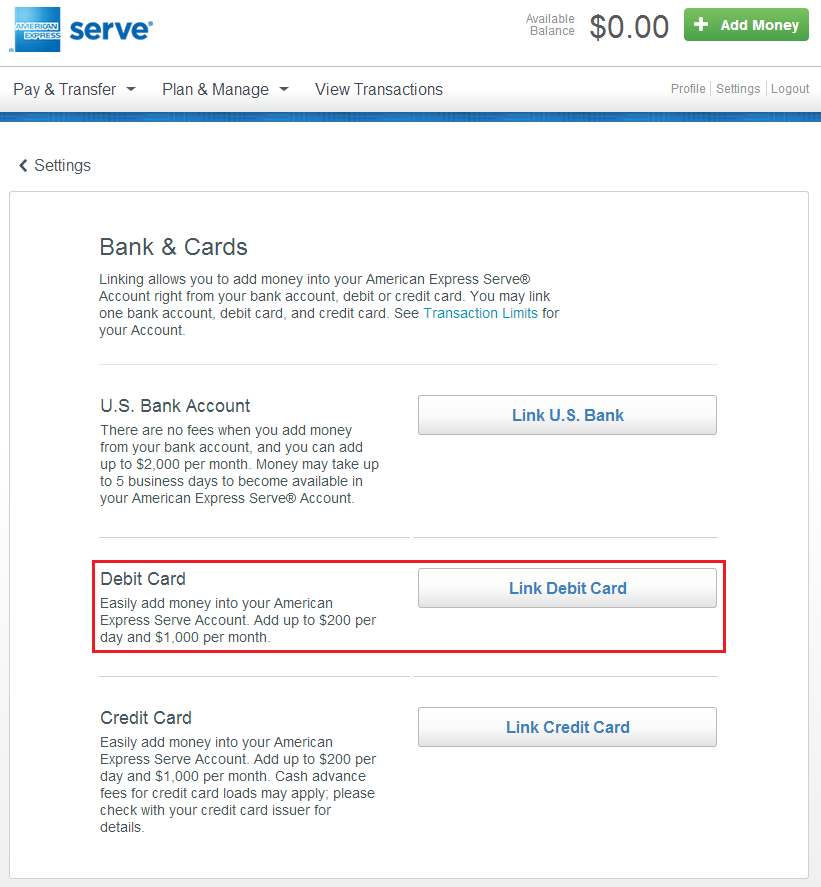 Service account id. Transfer money Card to Card. Bank transfer Card. Add a credit or Debit Card. Bank account.