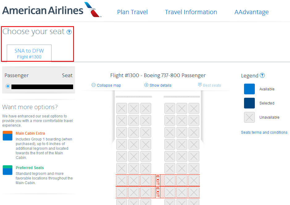 Seat Chosen AA Website