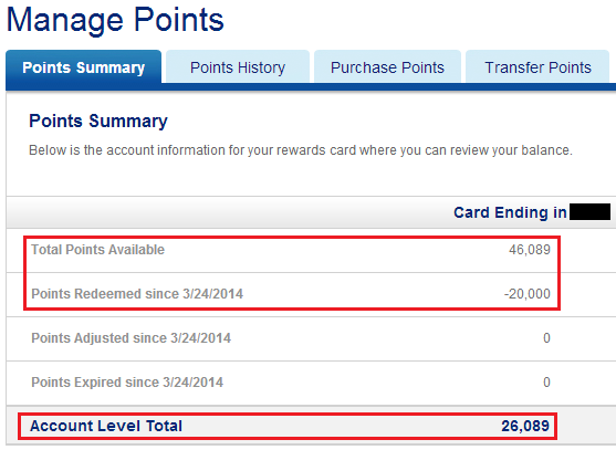 US Bank Manage Points