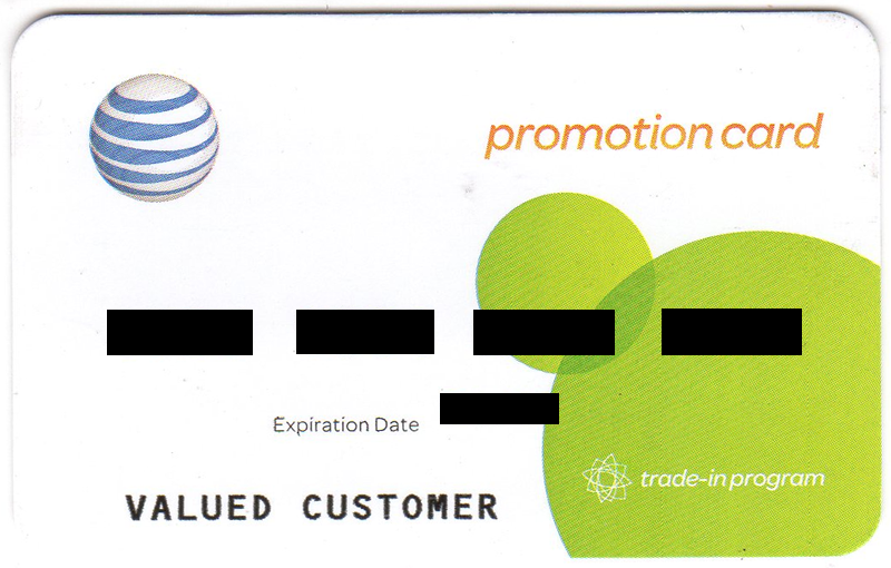 ATT Promo Card Front