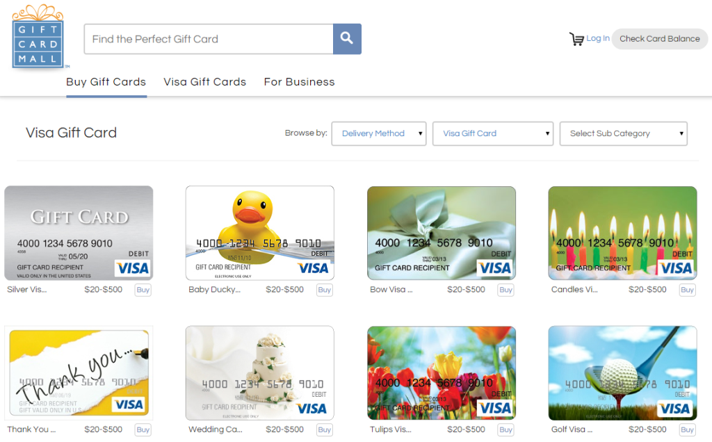 How to Order 0 Visa Gift Cards from Gift Card Mall