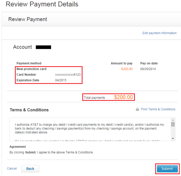 How to Apply 0 Promotional Card to your AT&T Account