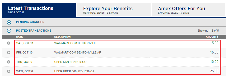 Walmart and Uber AMEX Statement Credit Travel with Grant Walmart and Uber AMEX Statement Credit Travel with Grant