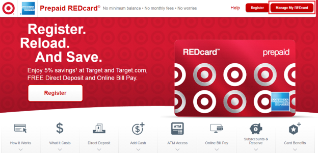 Pay Bills with your Target Redbird Card