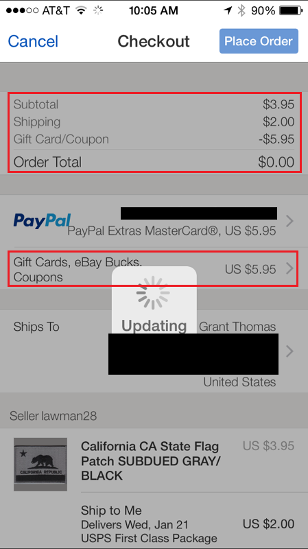 Find Hidden eBay Gift Cards in your PayPal Account