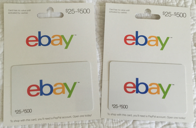 2 $25 Ebay GIft Cards