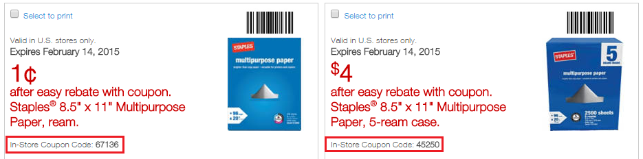 Staples Paper Deals 2-8-2015
