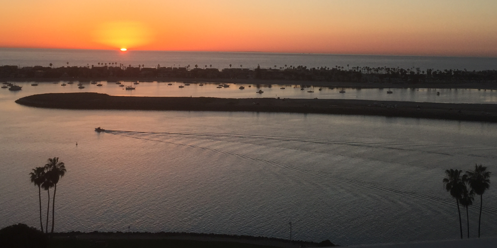 Sunset View from Regency Club in San Diego