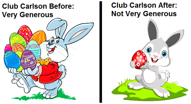 a cartoon of a rabbit carrying a bag of eggs