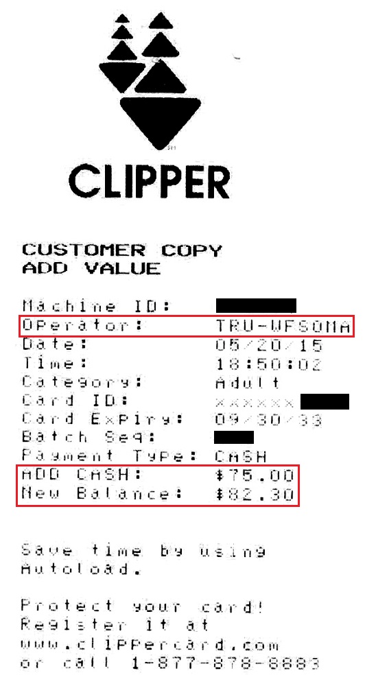 load clipper card online