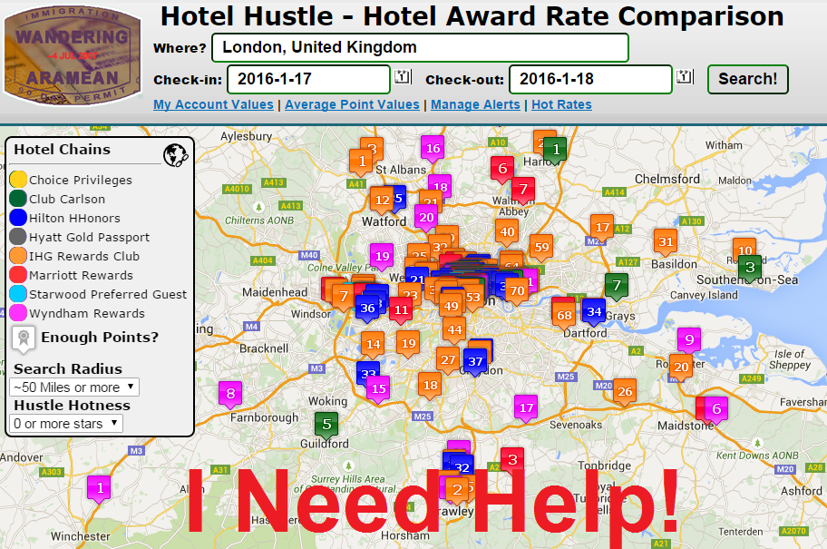 Hotel Hustle Map