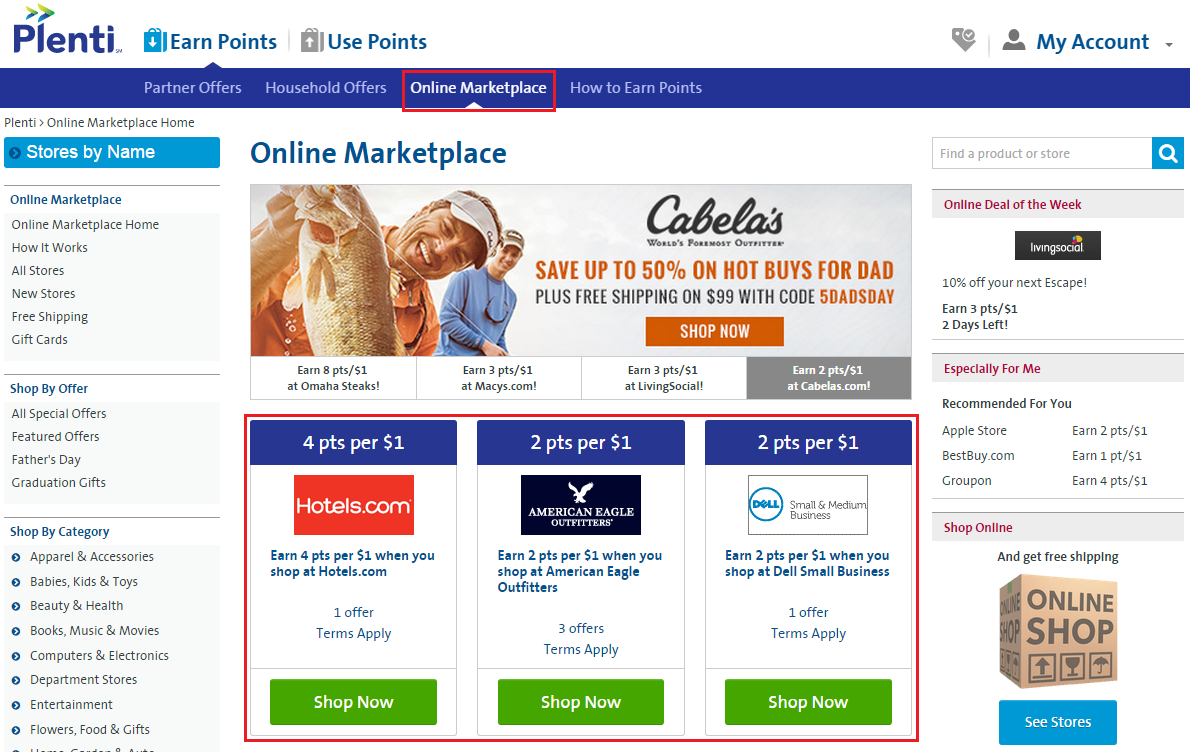 Plenti Online Shopping Portal