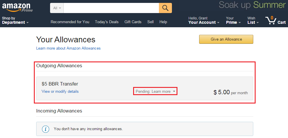 View all Amazon Allowances