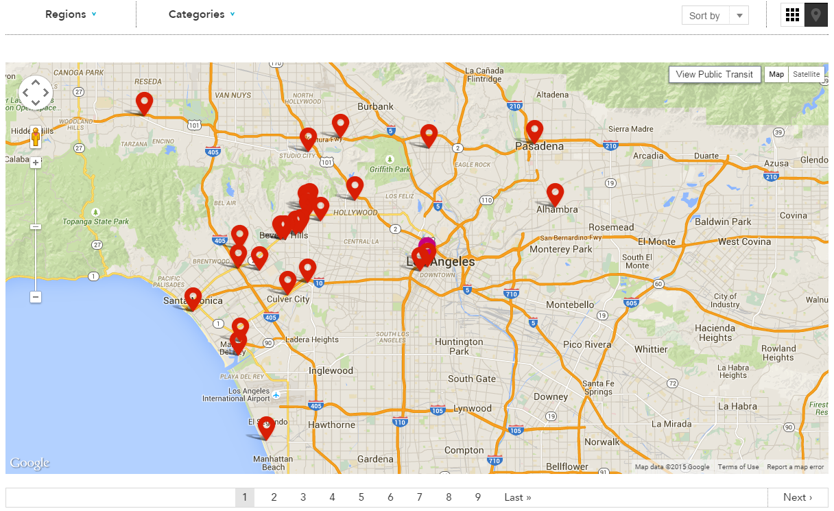 LA Restaurant Map