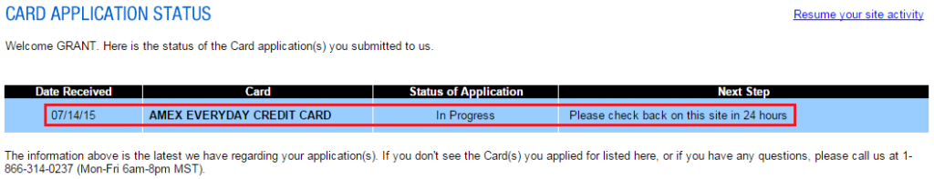 amex-everyday-credit-card-application-pending-online-travel-with-grant