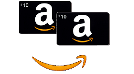 a black and white gift cards with a smile