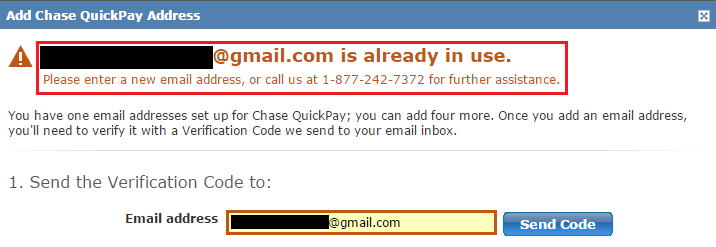 Chase Quick Pay Email in Use