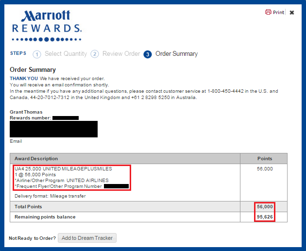 Convert Marriott Points to United Airlines Miles Complete