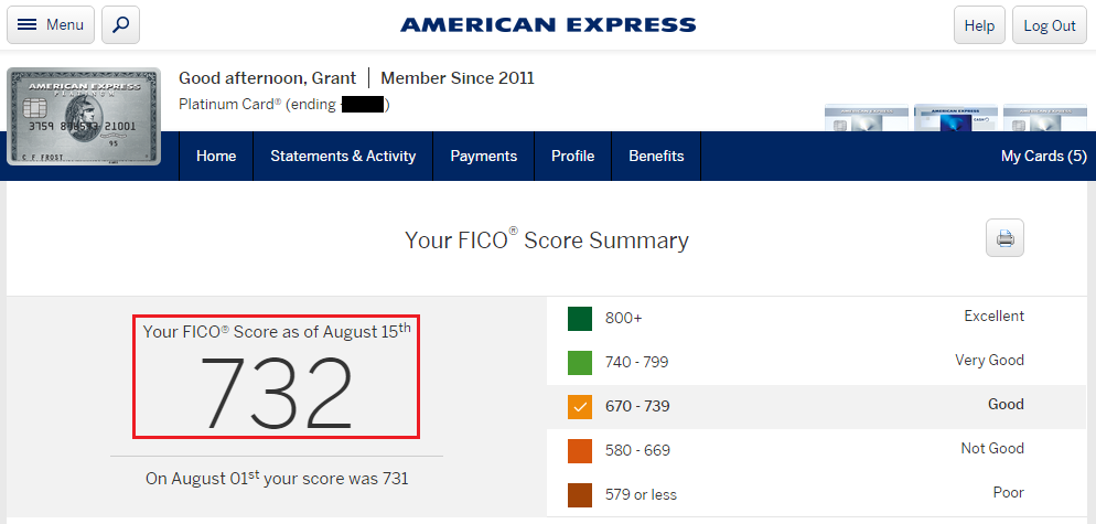 American Express Credit Score 9-20-2015