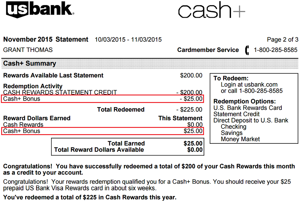 US Bank Cash Plus $25 Bonus