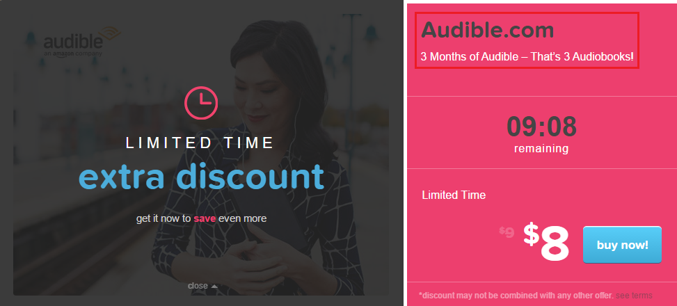 3 Months Audible for $8