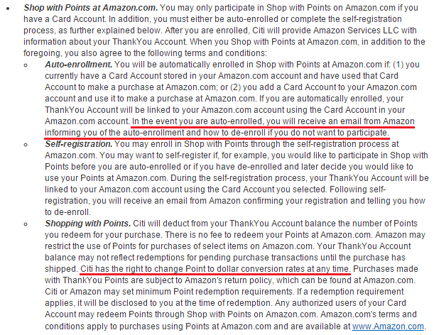Shop with Points on Amazon Details