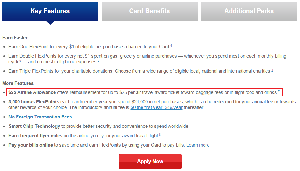 US Bank FlexPerks $25 Airline Allowance Benefit