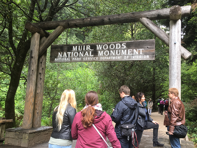 Muir Woods National Monument Park Entrance