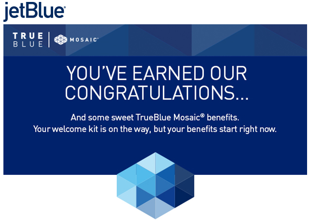 True Blue Mosaic Welcome Email