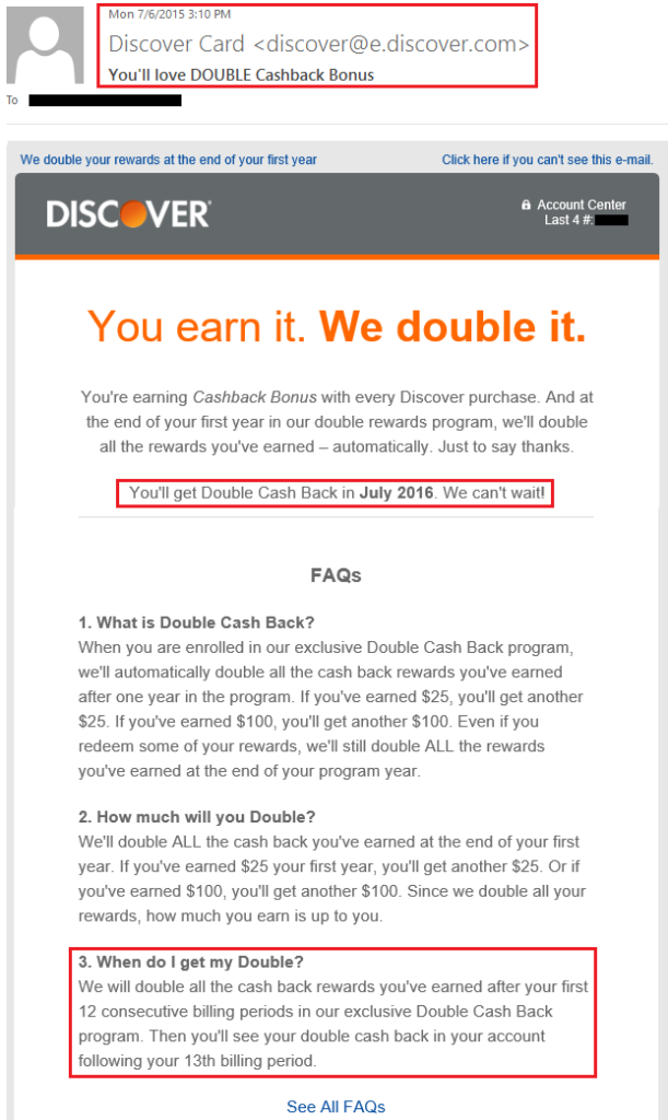 Discover It Double Cash Back Match Bonus Just Posted Hello Discover