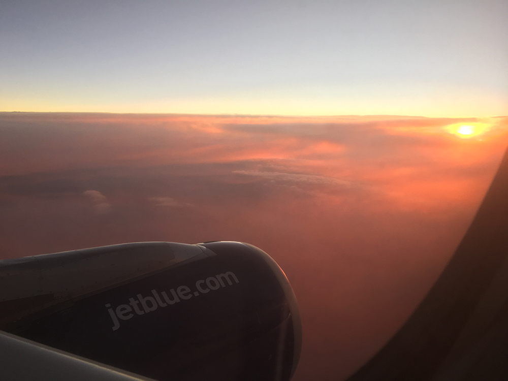 JetBlue Sunset View From The Wing