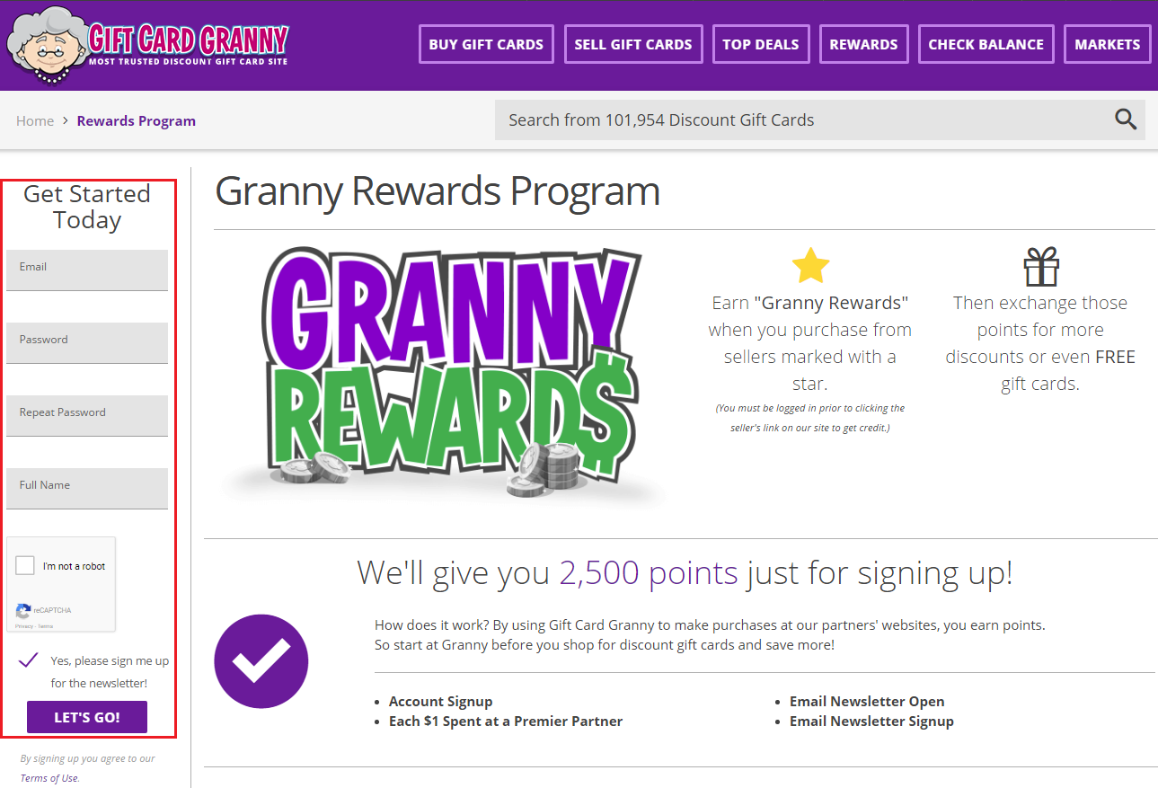 Join Granny Rewards