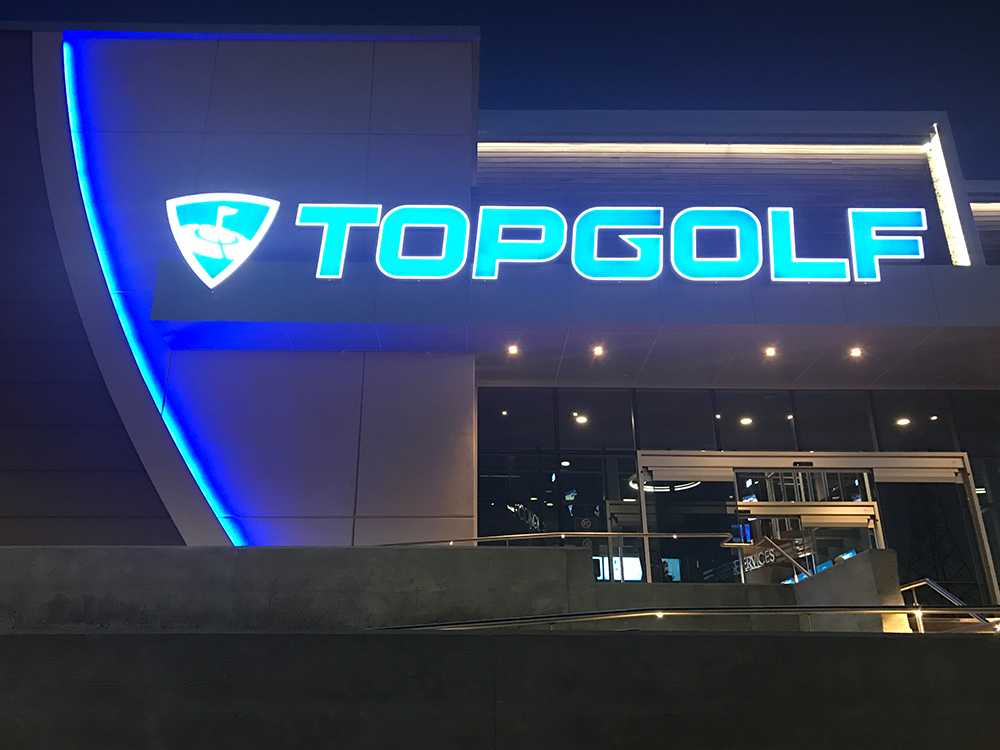 Topgolf Front View Main Entrance