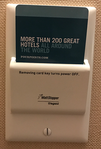 hotel room card key