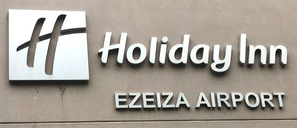 Holiday Inn Buenos Aires Argentina Airport Hotel Sign
