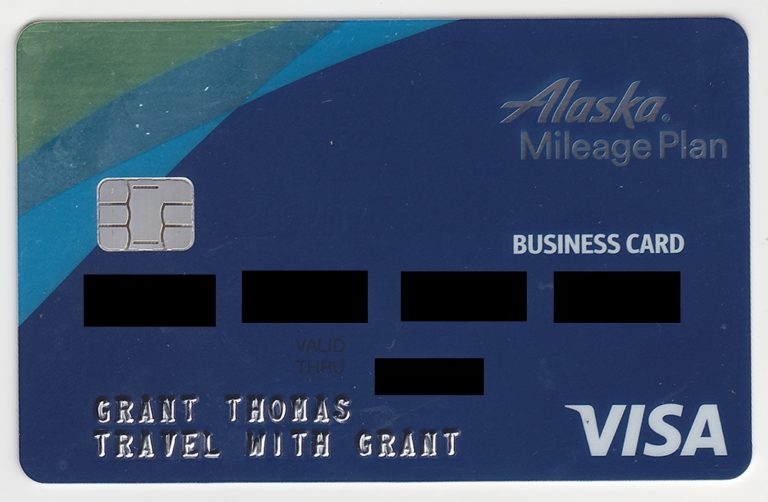 Bank of America Alaska Airlines Business Credit Card Front | Travel ...