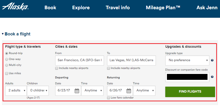 a screenshot of a travel information
