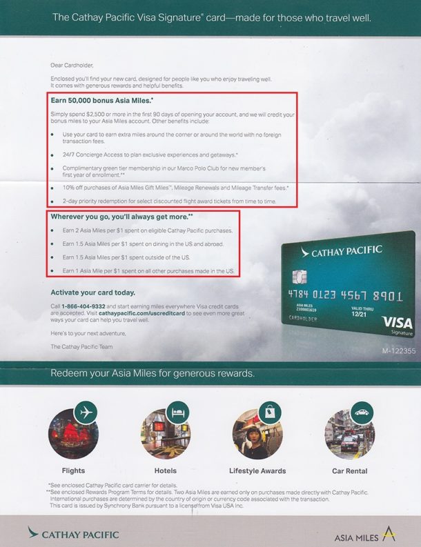 Cathay Pacific Visa Signature Credit Card Application Process, Card Design & Kit Cathay Pacific Visa Signature Credit Card Application Process, Card Design & Kit