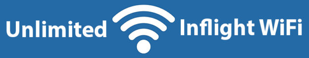 a wifi symbol on a blue background